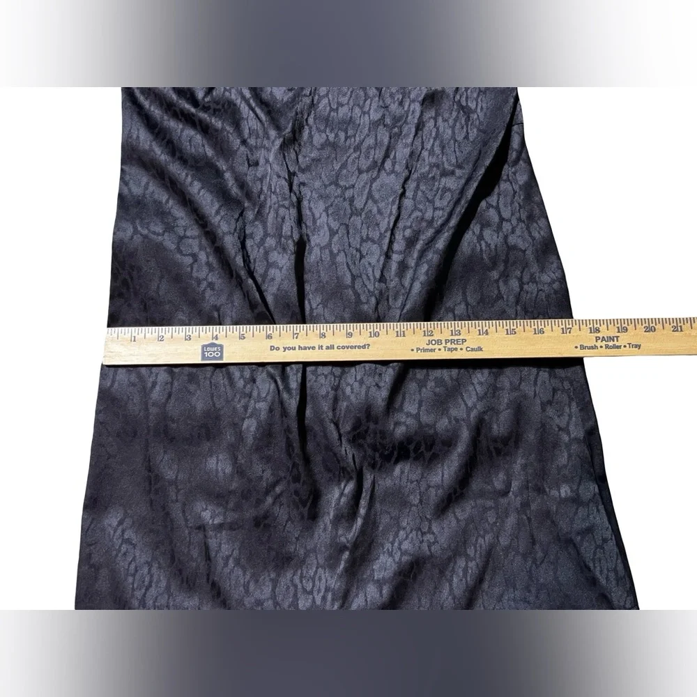 Michael Kors Black Chain Strap Mini Dress women’s XS NWT Jacquard Long Sleeve - Picture 5 of 16